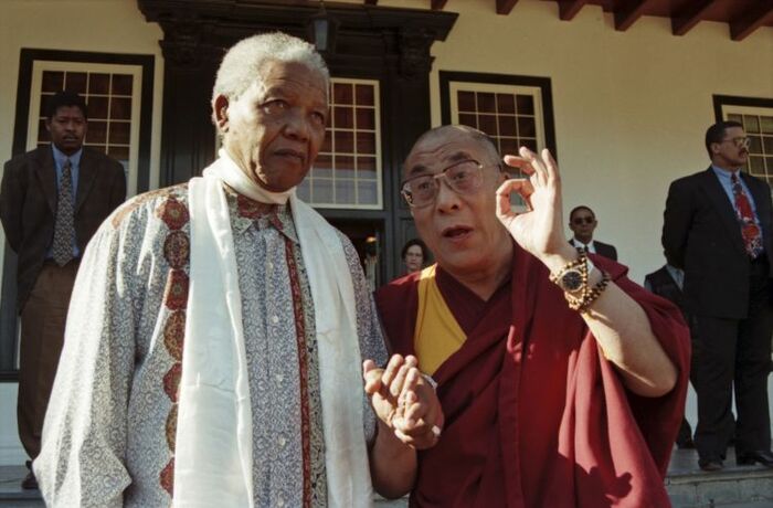 Nelson Mandela and Dalai Lama