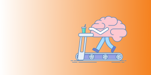 A brain on a treadmill performing healthy learning