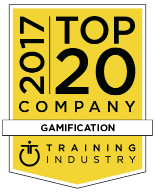 Seal from Training Industry to recognise saffron Interactive as a global top 20 gamification company