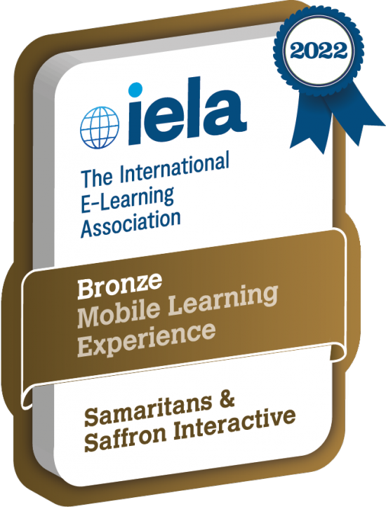 IELA Award bronze ribbon for mobile learning experience