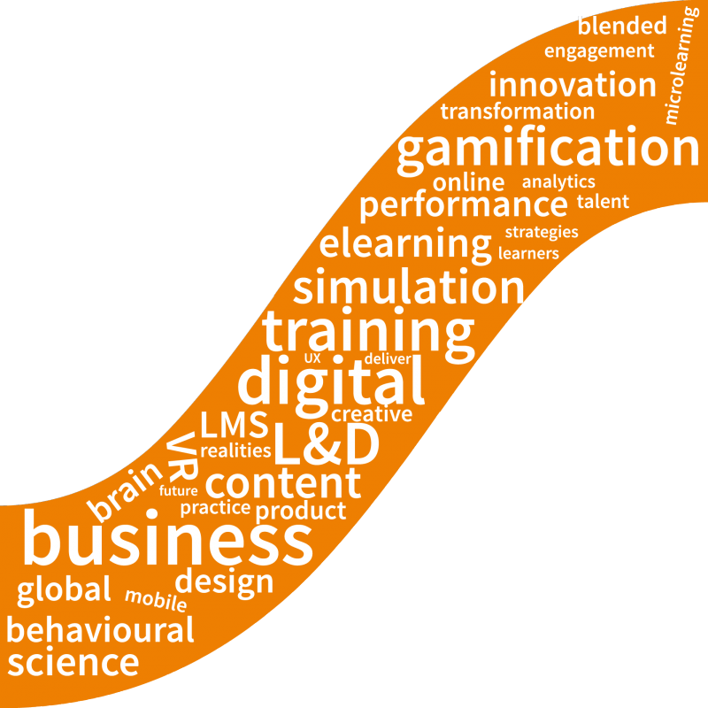 Learning technologies Sumemr Forum word cloud gamification behavioural science simulation