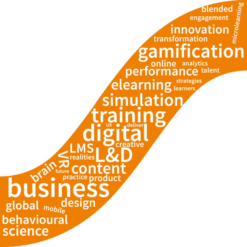 LTSF_word_cloud Learning technologies Sumemr Forum word cloud gamification behavioural science simulation